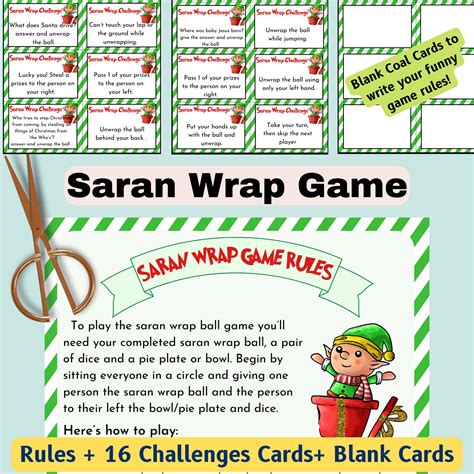 saran wrap game rules|More.